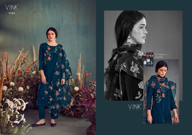 Ehsaas By Vink 1751 To 1756 Kurti With Bottom Dupatta Suppliers in India